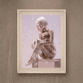 The Crystal Reverie | Surreal Floral Spirit Art Print (Unframed)