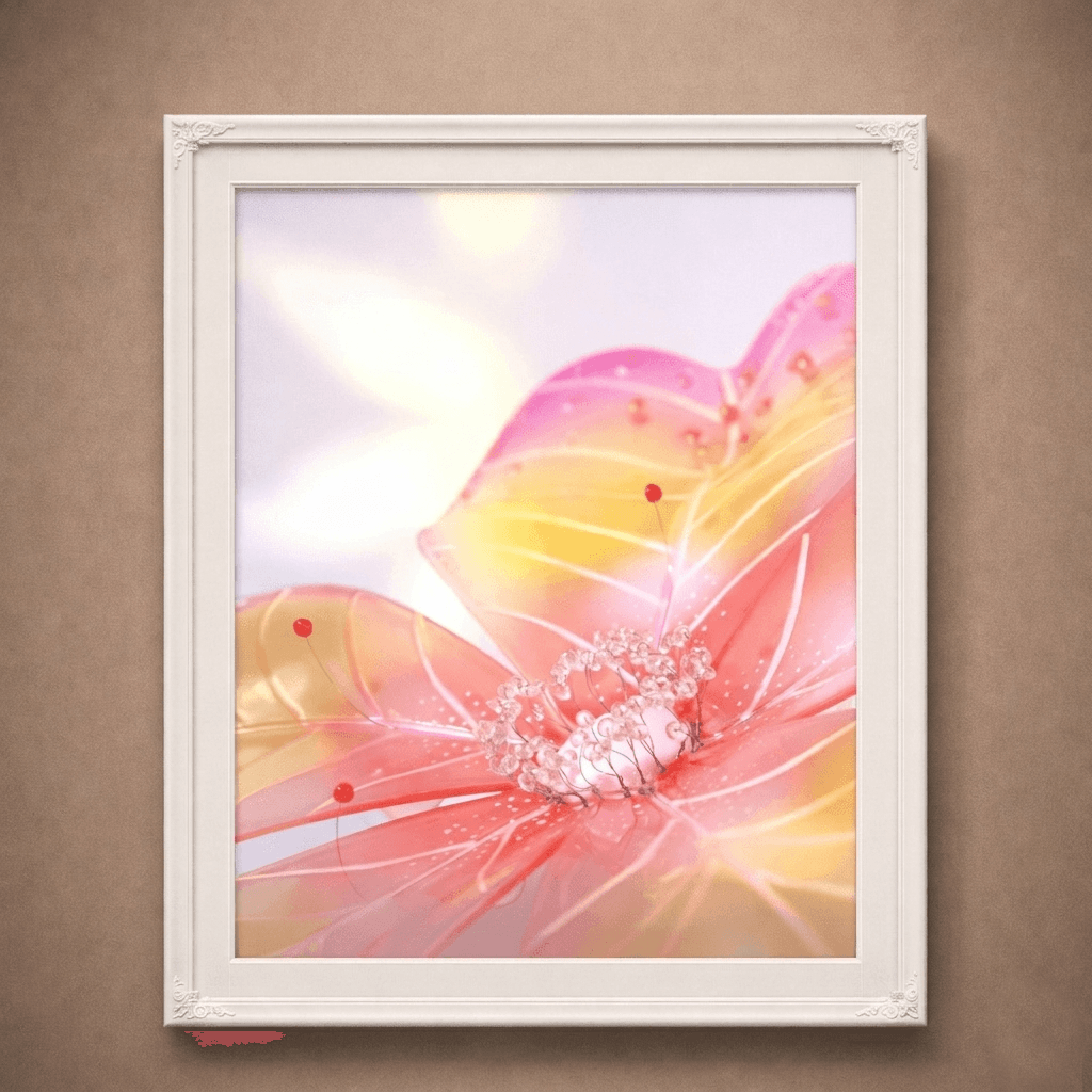 Radiant Pulse Bloom | Photographic Print of Original Handcrafted Sculpture (Unframed)