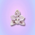 Amethyst Bloom | Hand-Painted Artisan Resin Brooch