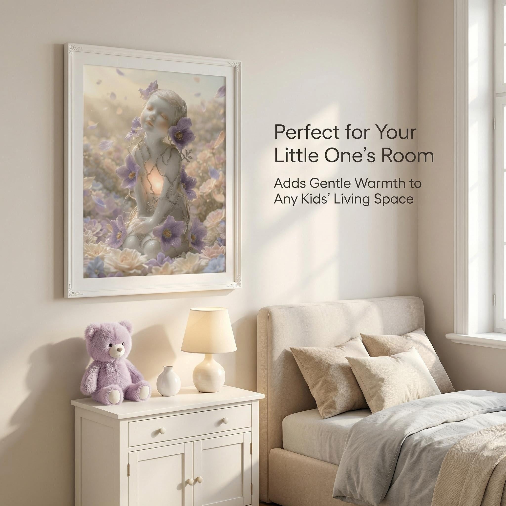 The Guardian of Hope | Ethereal Cherub Art Print (Unframed)