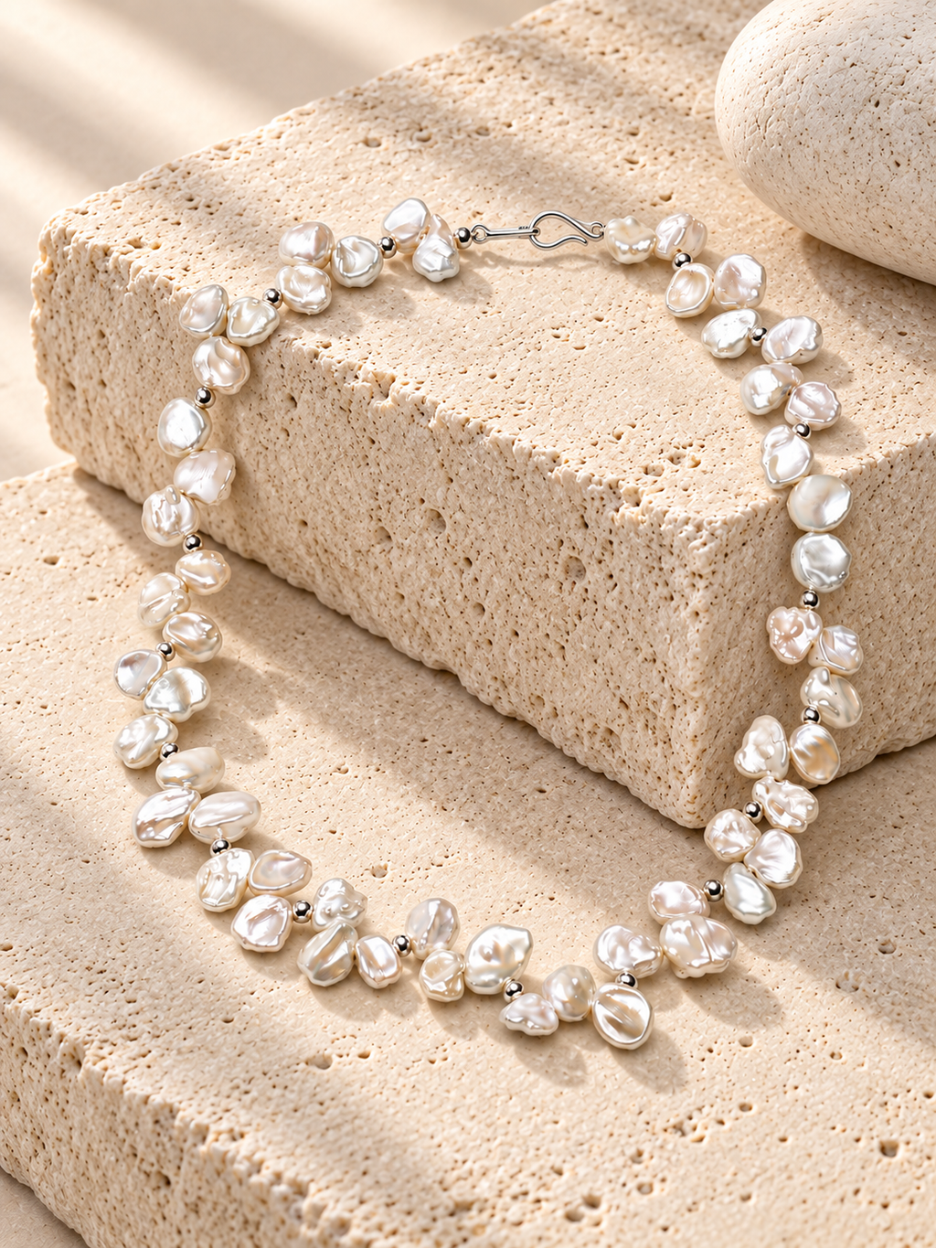 Cloud Petals Baroque Pearl Necklace