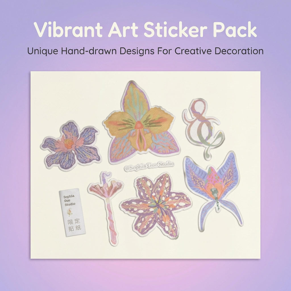 The Enchanted Flora Archive | Textured Fine Art Paper Decals - Studio Exclusive