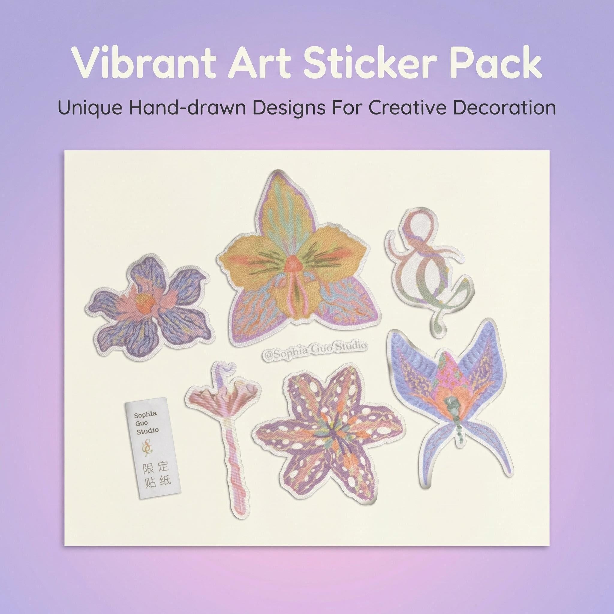 The Enchanted Flora Archive | Textured Fine Art Paper Decals - Studio Exclusive
