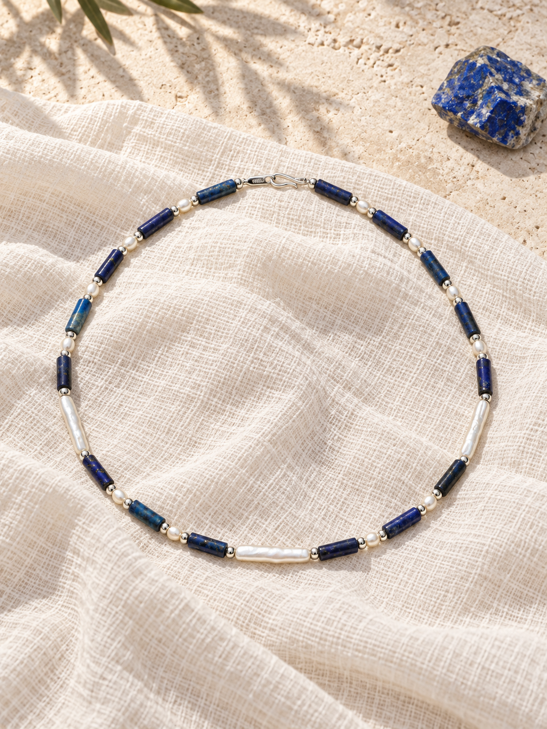 Midnight Sea Beaded Necklace
