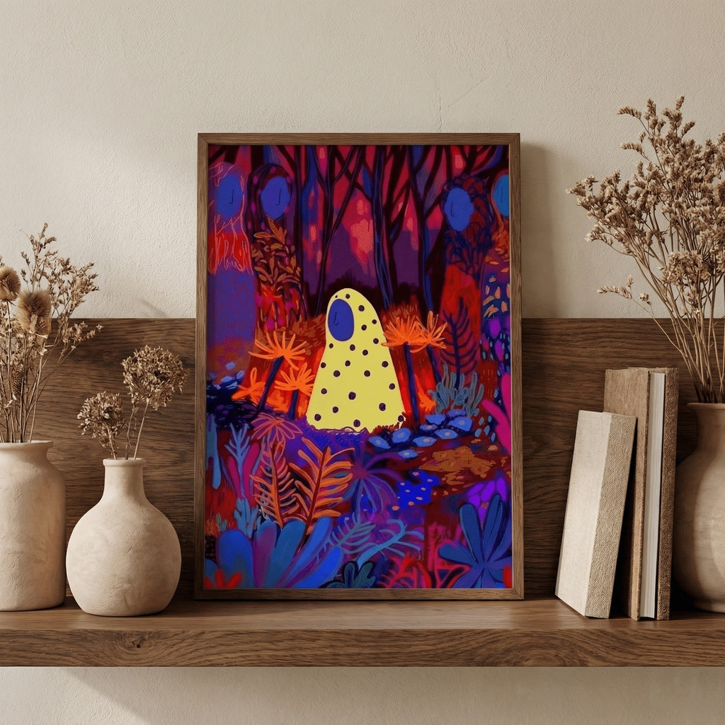 The Outsider Series: Rooted in Isolation | Deep Expressionist Art Print (Unframed)