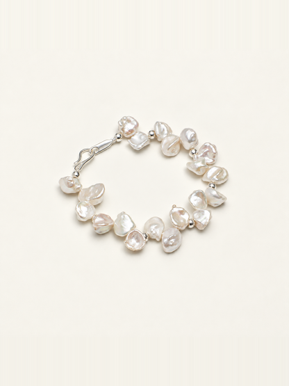 Cloud Petals Baroque Pearl Bracelet