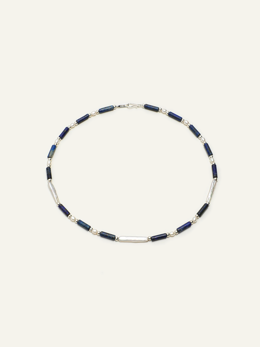 Midnight Sea Beaded Necklace